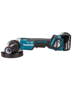 Makita DGA519RTJ 18 V Haakse slijper 125 mm X-LOCK