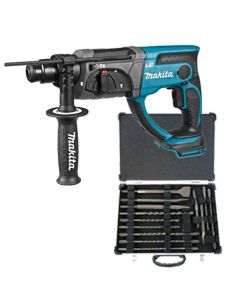 Makita DHR202Z4 18 V Combihamer, losse body + Makita Boor-/beitelset 17-delig D-21200