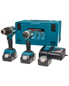 Makita DLX2180TJ1 18 V Combiset voor allround (klop)boor- en (slag)schroefklussen