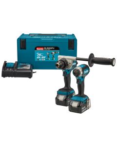 Makita DLX2432TJ 18 V Combiset voor zwaardere boor- en (slag)schroefklussen