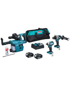 Makita DLX3154TX1 18 V Combiset voor allround tot zwaar boor-en schroefwerk