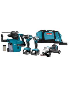 Makita DLX4103W 18 V Combiset voor allround boor-, schroef- en slijpwerk