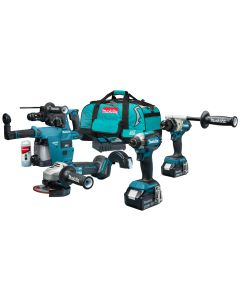 Makita DLX4155TX1 18 V Combiset voor allround tot zwaar boor-, schroef- en slijpwerk