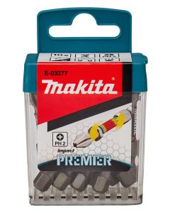 Makita E-03377 Slagschroefbit PH2x50mm (10 stuks)