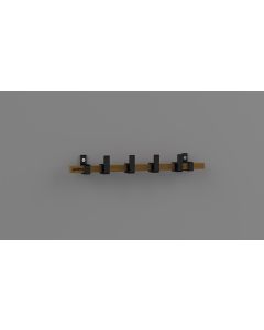 Hermeta Gardelux ANNA 3 haaks Hout/Alu mat zwart (GA7293-36-18)