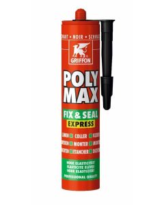 GRIFFON POLY MAX, FIX & SEAL EXPRESS, ZWART