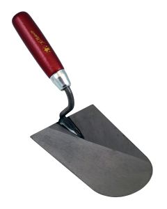 HET MELKMEISJE Stukadoorstroffel rond, S-hals RVS hout