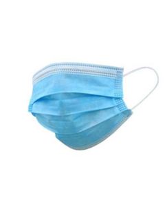 Mondmasker, mondkapje blauw, 3-laags 