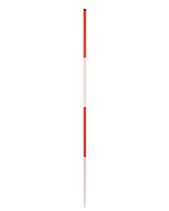 Nedo Bouw Jalon, 2m, staal, PVC ommanteld, verdeling 50cm, punt D
