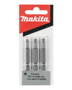 Makita P-53534 Schroefbitset PZ1/2/3x50mm 1/4"