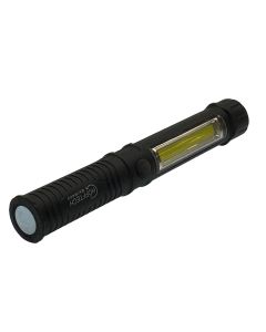 Looplamp, zaklamp LED, COB 2-IN-1.