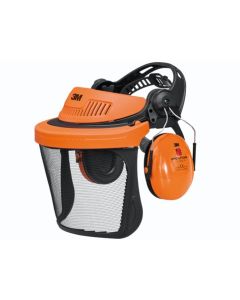 Peltor Bosbouwscherm G500 (geen), Edelstaal, Met Optime I oorkap, 3M Peltor