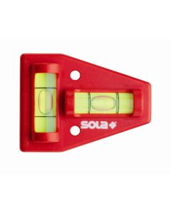 Sola Kunststof waterpas K5 blister 5cm 2 libellen caravan rood SB