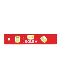 Sola Kunststof waterpas PTM5/20 20cm 3 libellen hobby rood magnetisch