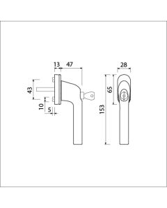 AMI VHB RAAMGREEP 822 7X32      F1 OVAAL