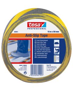 tesa® tesa 60951 geel/zwart antislip 15m x 50m