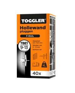 Toggler Hollewandplug TBE1 doos 40st plaatdikte 9-13mm