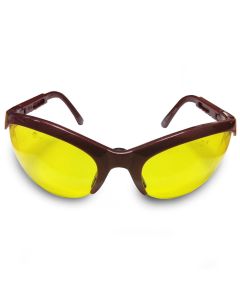 Veiligheidsbril JSP Stealth Maroon gele lens