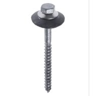 Houtdraadbout DIN 571 met 3-delige sluitschelp, rvs A2